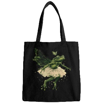 Discover Ballet Frog Fairy Tale Amphibian Fantasy Animal Bags