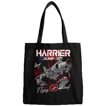 Discover Harrier Jump Jet Military Fighter Flugzeug Bags