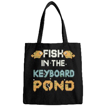 Discover Fish In The Keyboard Pond Bags