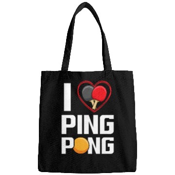 Discover I Love Ping Pong Paddle Racket Sports Table Tennis Bags