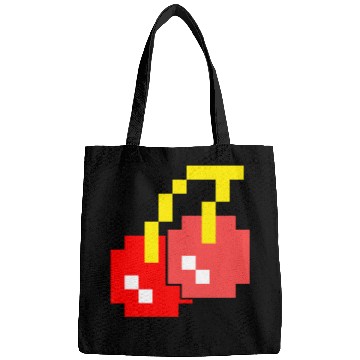 Discover 8 Bit Pixel Cherries 80s Video Game Halloween Bags