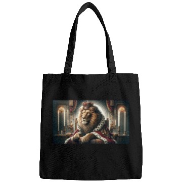 Discover A majestic lion Bags