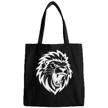 Discover Angry Lion Head Tattoo Style Elegant Mane Bags