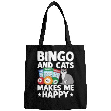 Discover Bingo And Cats Makes Me Happy Bags