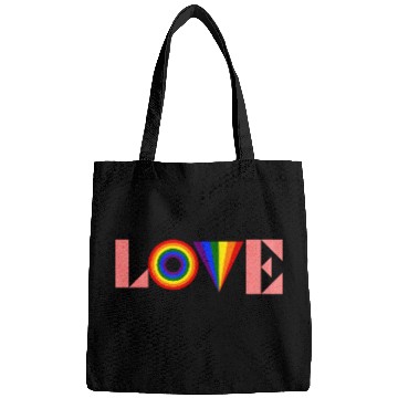 Discover Love is love pride Bags