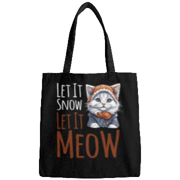 Discover Let It Snow Let It Meow Bags