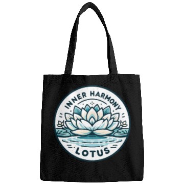 Discover Inner Harmony Lotus - Serene Water & Flower Design Bags