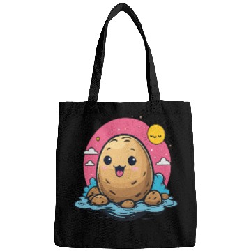 Discover Kawaii Potato go to swimming Bags