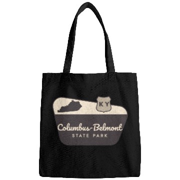 Discover Columbus-Belmont State Park Kentucky Welcome Sign Bags