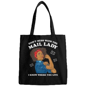 Discover African American Postal Worker Mail Lady Funny Bags
