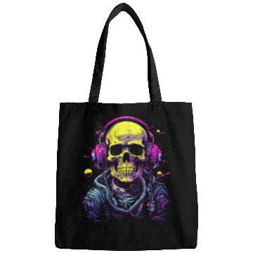 Discover Skull DJ Astronaut Space Sci-Fi Planet Galaxy Bags