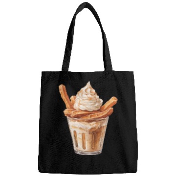 Discover Vanilla Churro Ice Cream With Caramel Sauce Bags