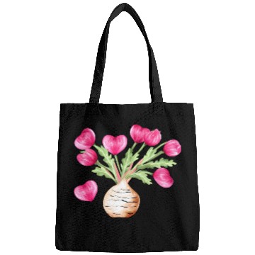 Discover Turnip Love Bouquet Heart Flowers Valentine's Day Bags