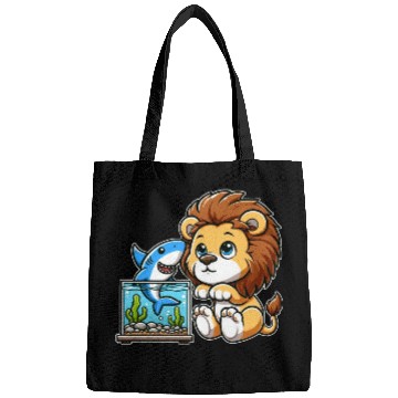 Discover Lion in Aquarium: Fish & Shark Bags