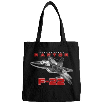 Discover F-22 Raptor Fighterjet Us Air Force Warbird Bags