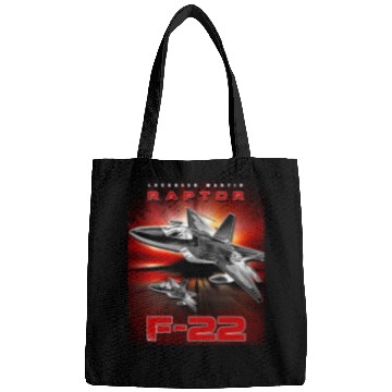 Discover F-22 Raptor Fighterjet Us Air Force Warbird Bags