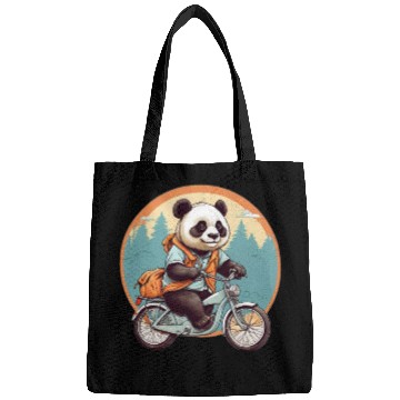 Discover Panda Riding Bicycle Bags