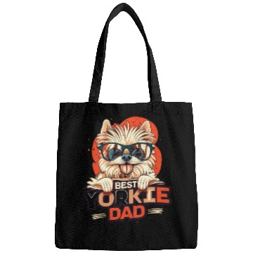 Discover Best Yorkie Dad Ever Bags