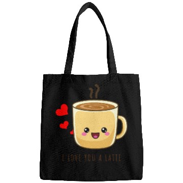 Discover i love you a latte Bags