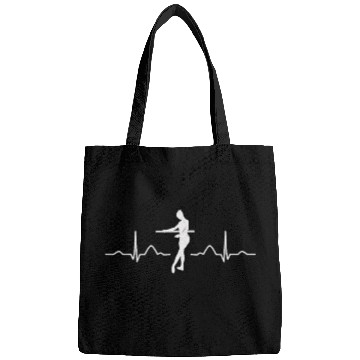Discover Ballet Dancer Heartbeat EKG Ballerina Bags