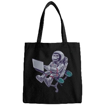 Discover Astronaut Monkey In Space Bags