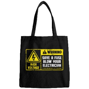 Discover Lineman Retro Vintage Electrician Save A Fuse Bags