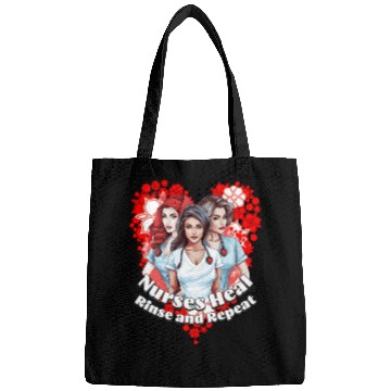 Discover Nurses Heal, Rinse and Repeat - Nurses' Day Bags