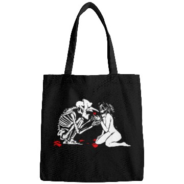 Discover Occult Lover Death Card Goth Satanist Gothic Bags