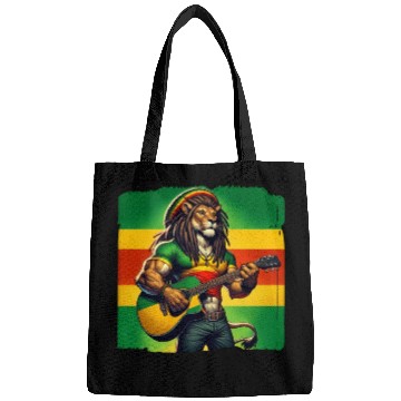 Discover Jamaica lion reggae music Bags