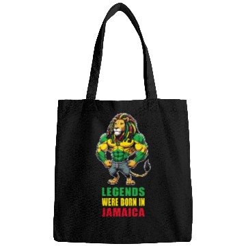 Discover Jamaica lion reggae music Bags