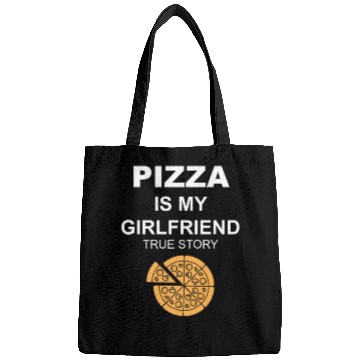 Discover PIZZA is my Boyfriend - Girlfriend True Story Bags