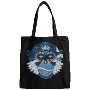 Discover Monkey Mandala Art Bags