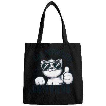 Discover Cat Approved Boyfriend Graphic Bags