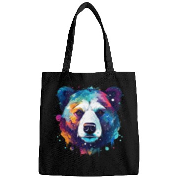 Discover Cool Colorful Galaxy Bear Bags