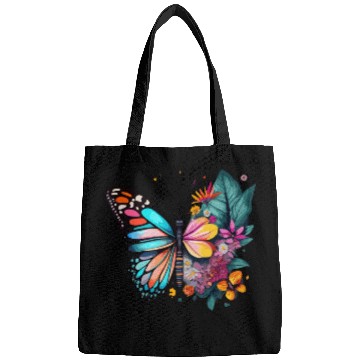 Discover Metamorphora Butterfly Nature Flowers Branches Bags
