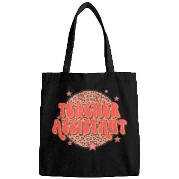 Discover Retro Groovy Leopard Teacher Assistant Bags