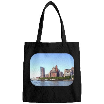 Discover Manhattan NY - Manhattan Skyline on a Clear Day Bags