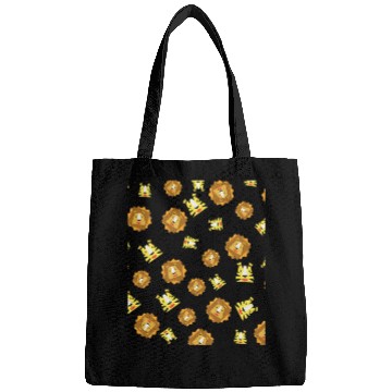 Discover Lion Pattern Posters and Art Prints Bags