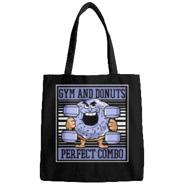 Discover Fitness Donut Funny Donut Gym Bags