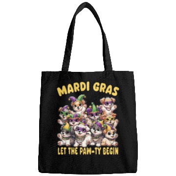 Discover Mardi Gras Puppies Masquerade -Dog Lover Bags