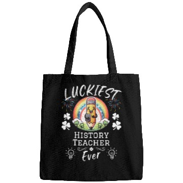 Discover Luckiest History Teacher School Bags