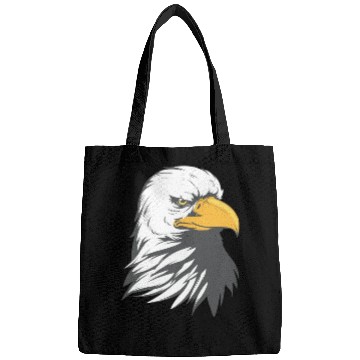 Discover Bald Eagle Head Cartoon Bags