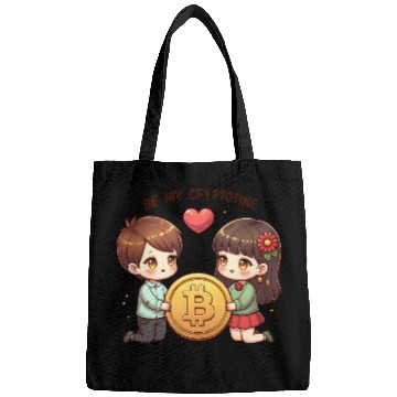 Discover Be My Cryptotine: Adorable Bitcoin Couple Bags