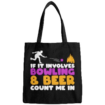 Discover Beer Bowling Lover Bags