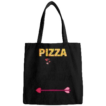 Discover PIZZA is my valentine - Arrow Pointing Right Bags