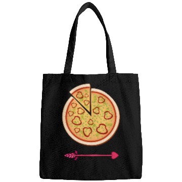 Discover PIZZA is my valentine - Arrow Pointing Left Bags