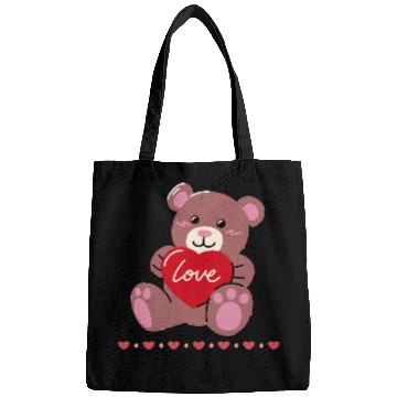 Discover Happy Valentines Day Cute Bear Collections Bags