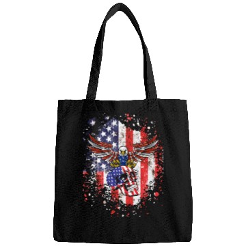 Discover American eagle skull Bags
