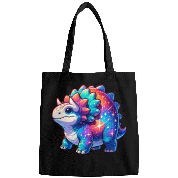 Discover Cute Galaxy Ankylosaurus Bags