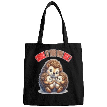 Discover Hedgehog Family Hug, Cuddle Caution Cute Bags